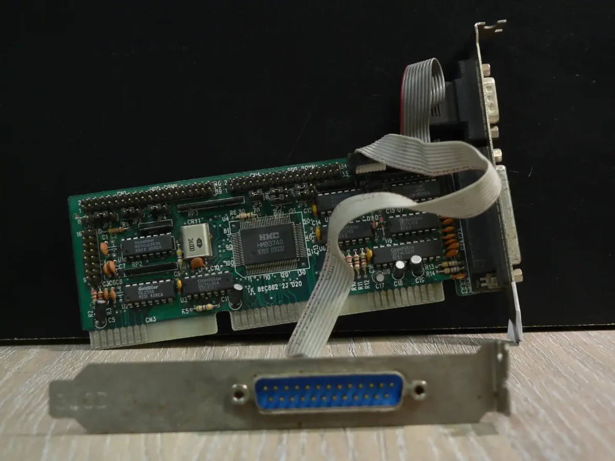 HMC HM83740 ISA I/O Kártya + kivezetések - Image 1