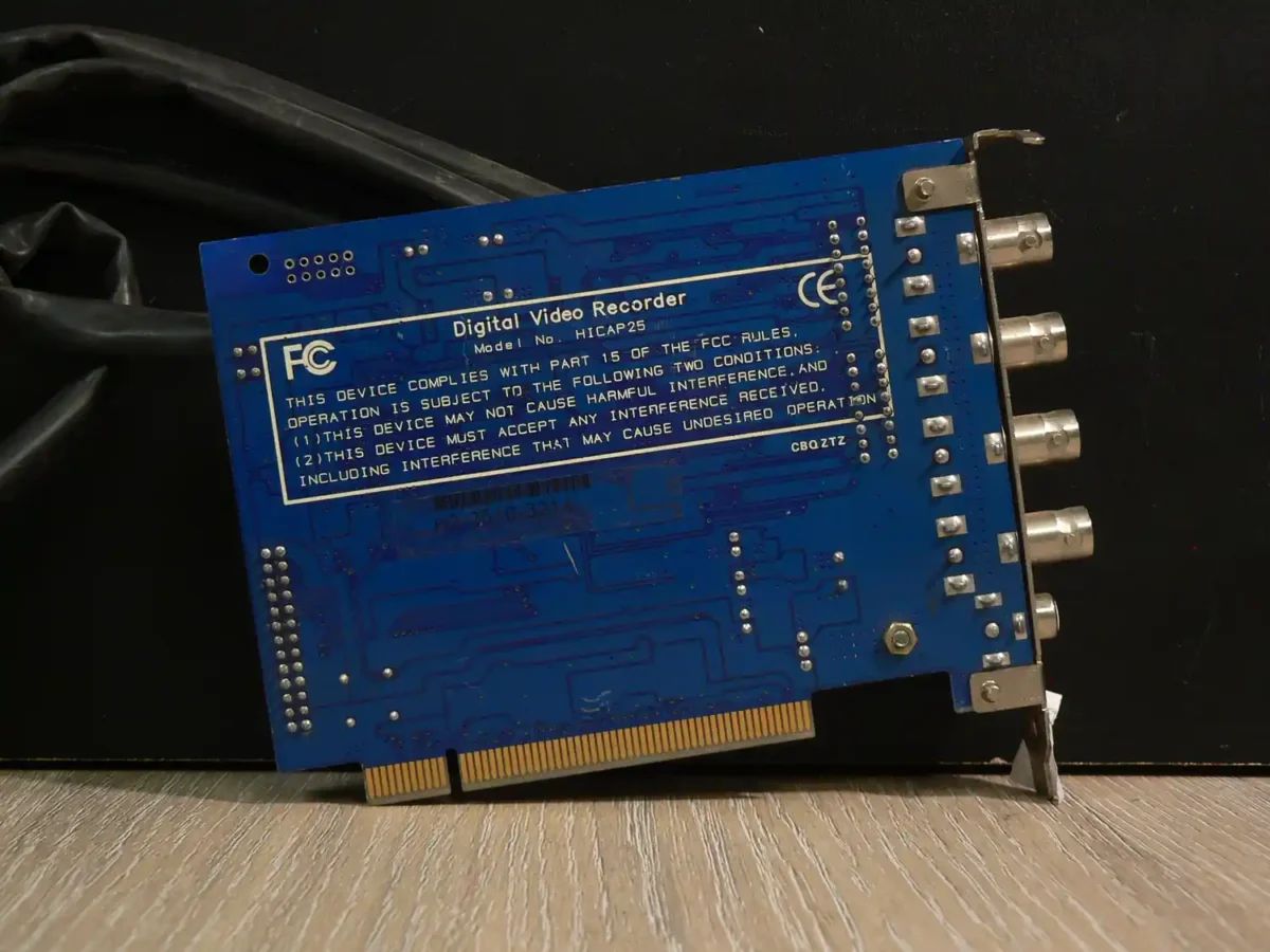 PCI 16 kamerás biztonsági rögzítő kártya HICAP25 - Image 2