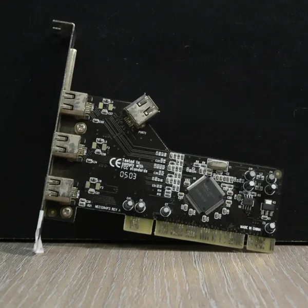 PCI FireWire vezérlőkártya (4 portos) NEC1394P3 Rev.A