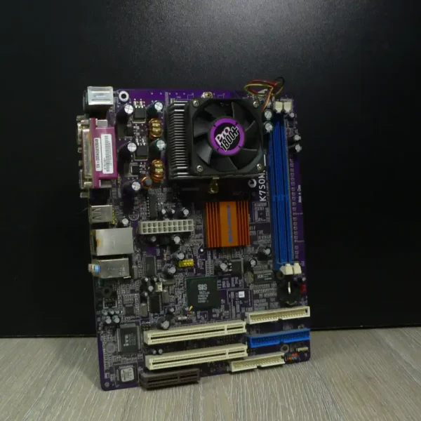 ECS K7SOM+ V:7.5C Socket A/462 Alaplap (B kategória, korrodált hátlapi kivezetések)