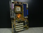 ASUS P4P800-X Socket 478 Alaplap + Hátlap/IO-Shield (B kategória, korrodált hátlapi kivezetések)