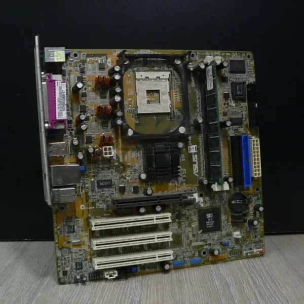 ASUS P4S800-MX SE REV:1.03 478 Alaplap + Hátlap/IO-Shield (B kategória, megviselt állapotú)