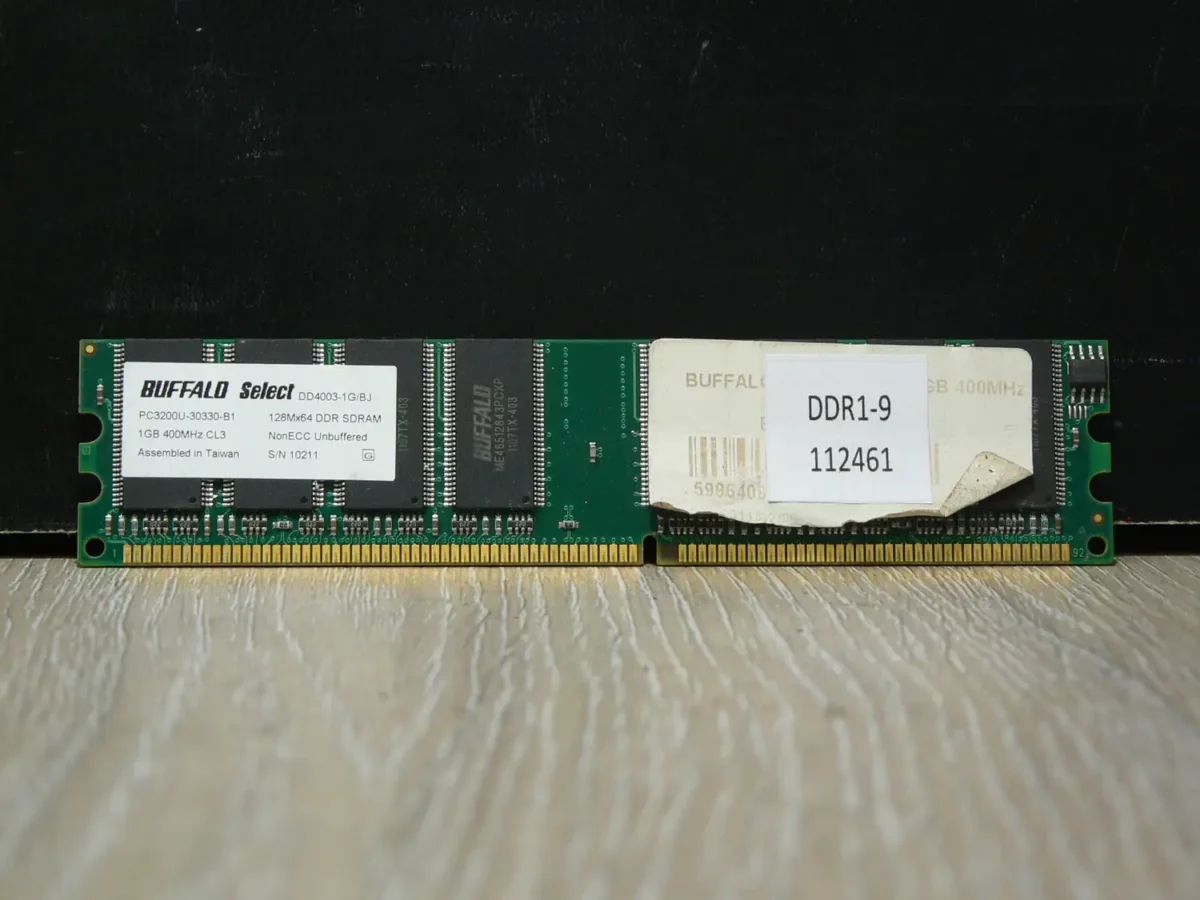 DDR1-9-1 BUFFALO Select 1GB 400MHz CL3 DDR1 Memória - Image 1