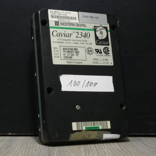Western Digital Caviar 2340 IDE Mervlemez 340MB 100/100
