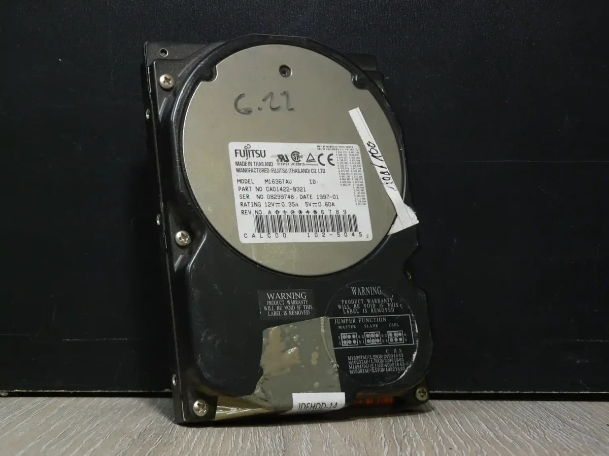 Fujitsu M1636TAU IDE Merevlemez 1,2GB 100/100 - Image 1