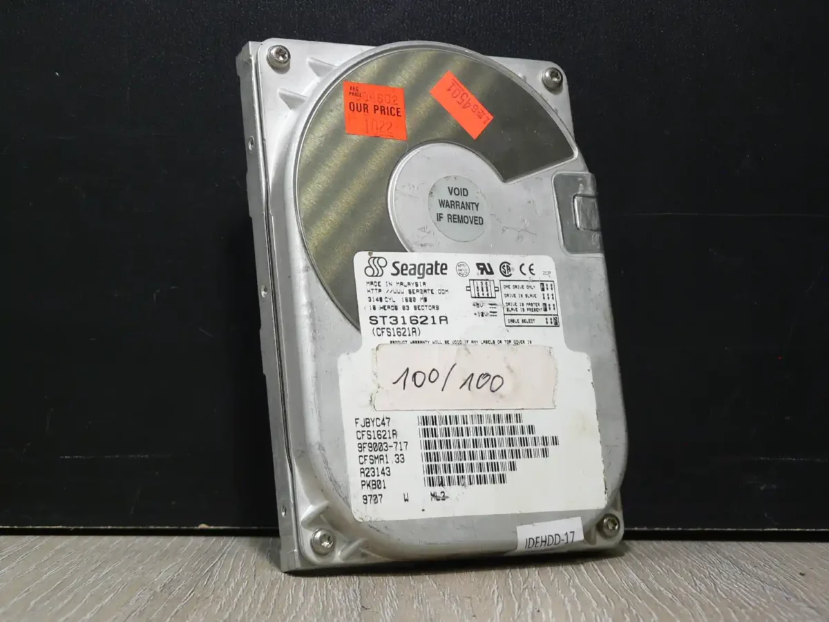 Seagate ST31621A IDE Merevlemez 1,6GB 100/100 - Image 1