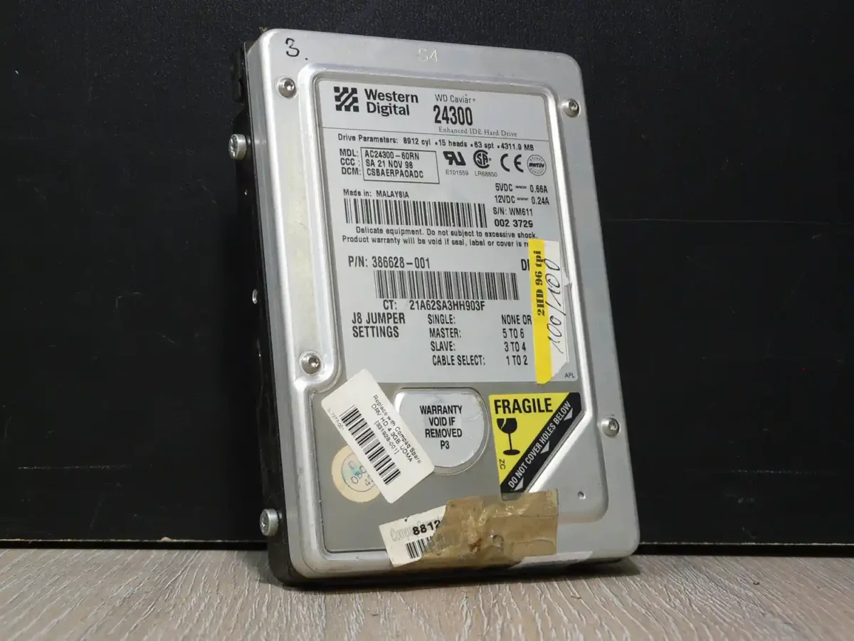 Western Digital WD Caviar 24300 IDE Merevlemez 4,3GB 100/100 - Image 1