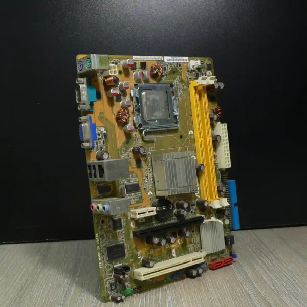 ASUS P5G-MX LGA775 Alaplap + Intel CORE2 DUO E4500 + Hátlap/IO-Shield (A- kategória, 2db pópos kondenzátor)