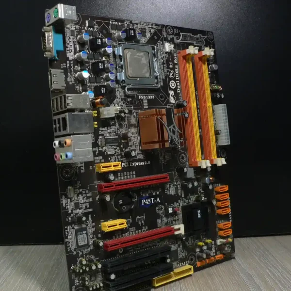 ECS "Black Series" P45T-A LGA775 Alaplap + Intel Pentium E6550