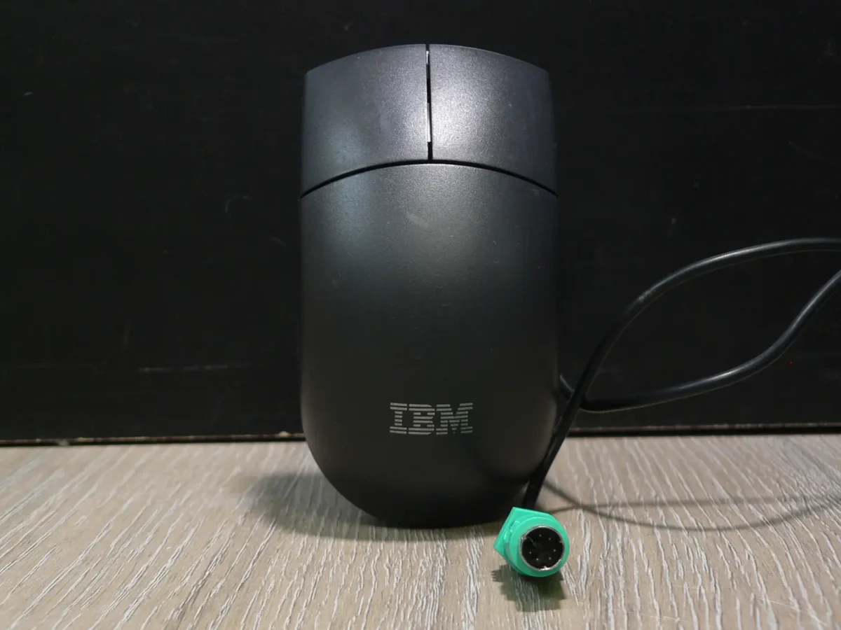 IBM Golyós Egér Fekete PS/2 - Image 1