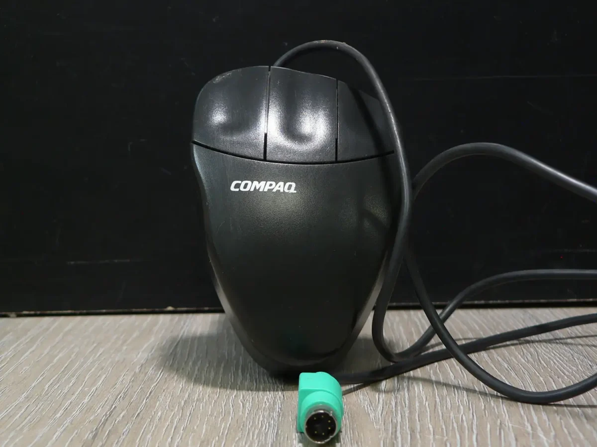 Compaq-Logitech MouseMan Golyós Egér Fekete PS/2 - Image 1