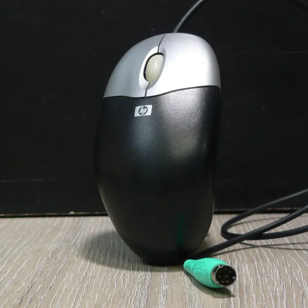 HP Optikai Egér Fekete-Ezüst PS/2