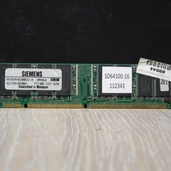 Siemens HYS64V8200GU-8 64MB PC100 SD Memória