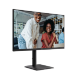 AOC IPS monitor 31,5"Q32E4U, 2560x1440,16:9, 350cd/m2, 4ms, DisplayPort/2xHDMI/4xUSB-A/1xUSB-B, hangszóró,áll.mag.,pivot - Image 3