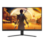 AOC Ívelt VA Gaming 260 Hz monitor 31,5" C32G42ZE 1920x1080, 16:9, 300cd/m2, 4ms, HDMI/DisplayPort, áll.mag. - Image 2