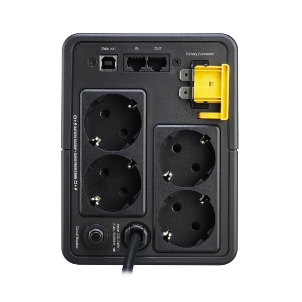 APC Back-UPS BX750MI-GR szünetmentes tápegység (4x Schuko), 750VA, 410W 230V, AVR, Line-Interaktív UPS - Image 2