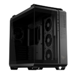 ASUS Ház TUF Gaming GT502, Tápegység nélkül, Fekete, Üvegfalú