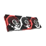 ASUS Rendszerhűtő Ventilátor ROG EURUX GR120 ARGB Reverse, 12cm (3db), fekete