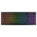 AVAX Vezetékes/Vezeték Nélküli Billentyűzet GM03 PRO USB, Fekete, Mechanikus, Brown Switch, HUN