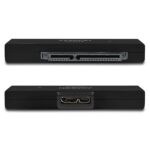 AXAGON ADSA-1S6 külső ház 2,5", SATA, USB 3.0, fekete - Image 3