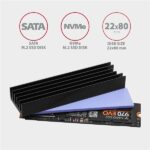 AXAGON CLR-M2L10 passzív M. 2 SSD hűtőborda, fekete - Image 2