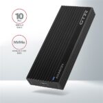 AXAGON EEM2-GTR THIN RIB SUPERSPEED+ USB-C - NVME M.2 külső ház, fekete - Image 2