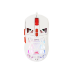 BARACUDA BGM-091W SEAL-W vezetékes gamer egér, 12800 dpi, fehér