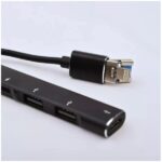 BLACKBIRD Adapter USB3.0/Lightning, 2xUSB, 1xUSB-C, 1xLightning, Fekete - Image 3