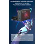 BLACKBIRD Hálózati Töltő GAN 135W 3xUSB-C 20W + 3xUSB 5V, Fekete - Image 2