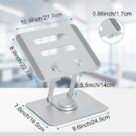 BLACKBIRD Notebook Állvány, 360 fokban forgatható alumínium ezüst - Image 2