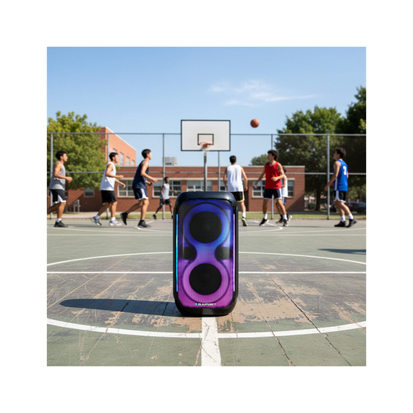 BLAUPUNKT PB60X Bluetooth Party MDF hangszóró, AUX, LED világítás, 120W, Fekete - Image 5