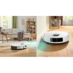 BOSCH BCRC1W Spotless Robotporszívó és felmosó, portartály: 400ml, víztartály:220ml, Fehér - Image 5