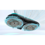 BOSCH BCS71HYG1 Unlimited 7 ProHygienic Aqua Vezeték nélküli porszívó,  2in1 DynamicAqua felmosó, Fehér/Türkiz - Image 2