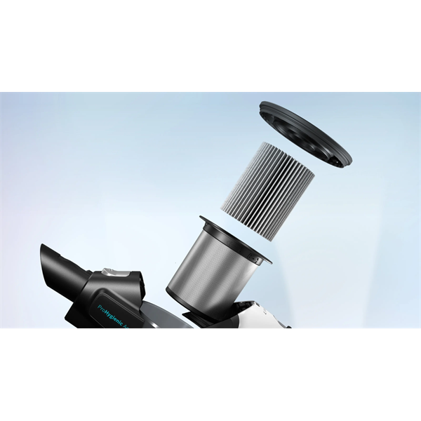 BOSCH BCS71HYG1 Unlimited 7 ProHygienic Aqua Vezeték nélküli porszívó,  2in1 DynamicAqua felmosó, Fehér/Türkiz - Image 5