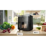 BOSCH MAF671B0 Serie6 Forrólevegős sütő, 7,2 l, betekintő ablak, 8 program, 1800W, Fekete - Image 3