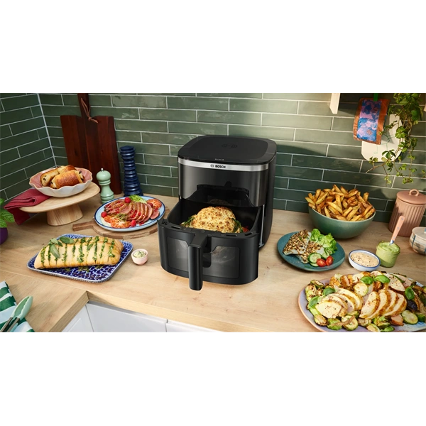 BOSCH MAF671B0 Serie6 Forrólevegős sütő, 7,2 l, betekintő ablak, 8 program, 1800W, Fekete - Image 5