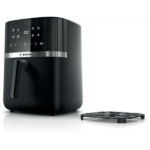 BOSCH MAFS2462B Serie 4 Forrólevegős sütő, 2050W, 6,1L,  9 automata program, Fekete