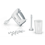 BOSCH MFQ36440 ErgoMixx Kézi mixer szett, 450W, 5 fokozat, Fehér/Szürke