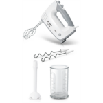 BOSCH MFQ36440 ErgoMixx Kézi mixer szett, 450W, 5 fokozat, Fehér/Szürke - Image 5