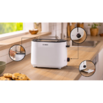 BOSCH TAT2M121 MyMoment Kenyérpirító, 970W, olvasztás, újramelegítés, Fehér - Image 2
