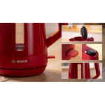 BOSCH TWK1M124 MyMoment Vízforraló, 2400W, 1,7L, Piros - Image 2