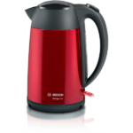 BOSCH TWK3P424 DesignLine Vízforraló 2400W, 1,7L, Metálpiros