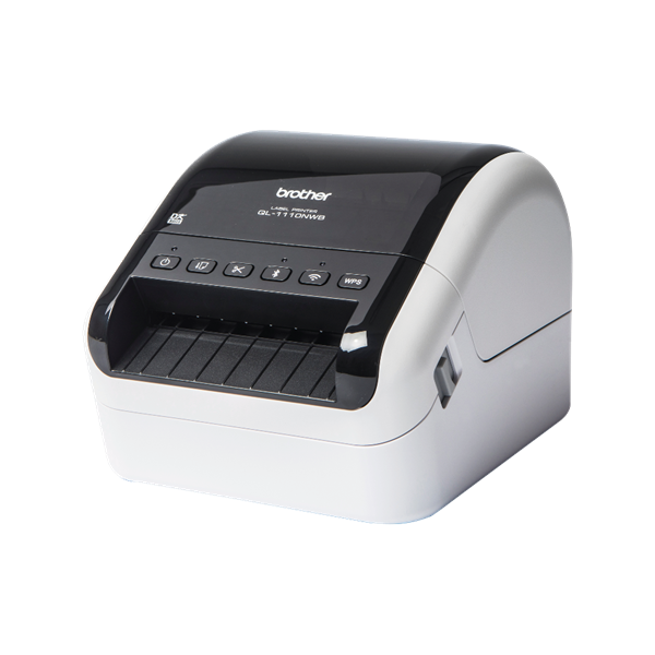 BROTHER Címkenyomtató QL1110NWBC, asztali, thermál,  110mm/mp, USB/BT/LAN/Wifi, 300dpi, kijelző, DK címke - Image 2