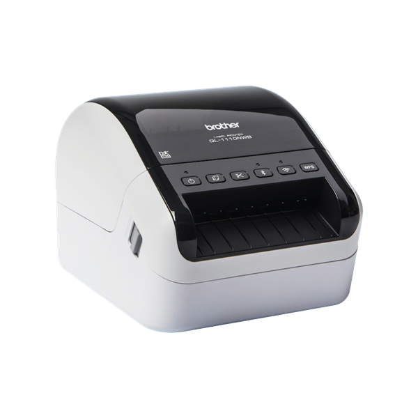 BROTHER Címkenyomtató QL1110NWBC, asztali, thermál,  110mm/mp, USB/BT/LAN/Wifi, 300dpi, kijelző, DK címke - Image 3