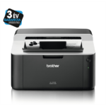 BROTHER Lézernyomtató HL-1112E, A4, mono, 20 lap/perc, USB, manuál duplex, 2400x600dpi, 1MB, fekete