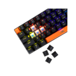 Baracuda DOLPHIN-B/BL-US, BGK-03121B/BL-US, fekete mechanikus gamer billentyűzet kék kapcsolóval, angol - Image 4