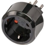 Nedis Brennenstuhl BN-1508642 travel, utazó adapter Európa aljzat - Svájc, Liechtenstein dugó