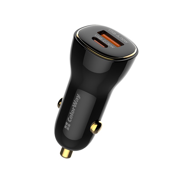 COLORWAY Autós töltő, CW-CHA046PD-BK Power Delivery Port PPS USB (USB-A + USB-C) (60 W) Fekete - Image 3