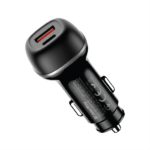 COLORWAY Autós töltő, CW-CHA067PD-BK, 2xUSB (Type-C PD45W + USB QC3.0 18W) (63W), fekete