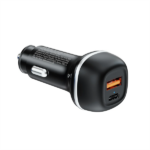 COLORWAY Autós töltő, CW-CHA067PD-BK, 2xUSB (Type-C PD45W + USB QC3.0 18W) (63W), fekete - Image 2
